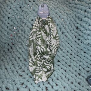 Juncture Green Leaf Print Infinity Scarf